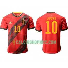 Belgio E.HAZARD 10 Maglia Prima Euro 2020 Manica Corta